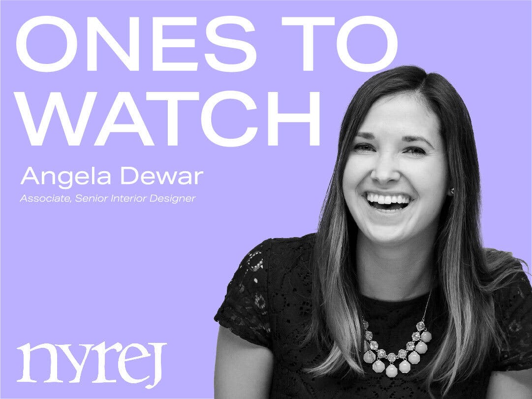 Associate & Senior Interior Designer Angela Dewar named a NYREJ "One to Watch"!