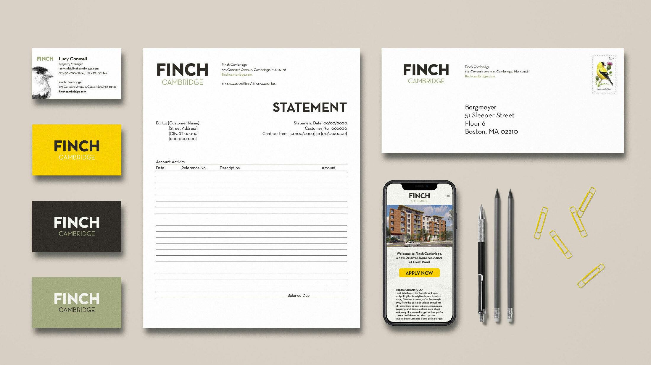 Career Planning Finch stationery