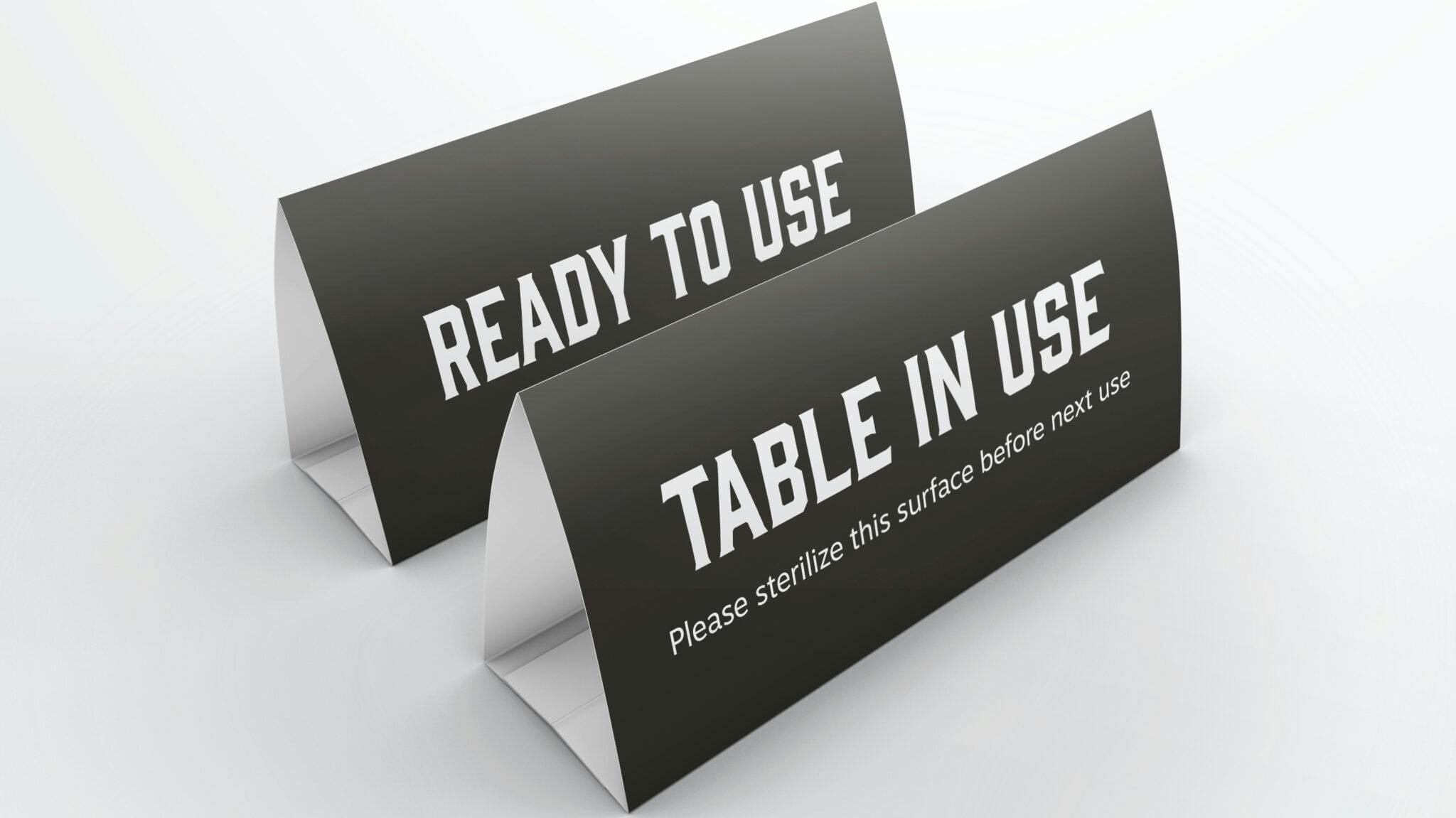 KBT Table Tents NEW